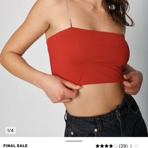 Garage Rhinestone Strap Cami Top